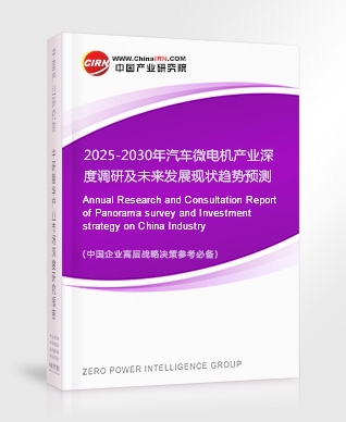 2025-2030年汽車微電機(jī)產(chǎn)業(yè)深度調(diào)研及未來發(fā)展現(xiàn)狀趨勢預(yù)測報(bào)告
